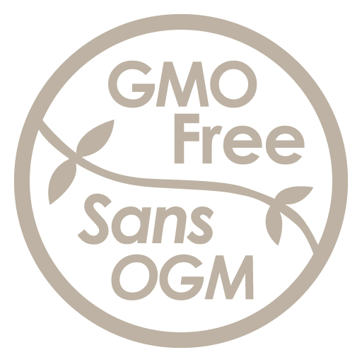 gmo free logo beige