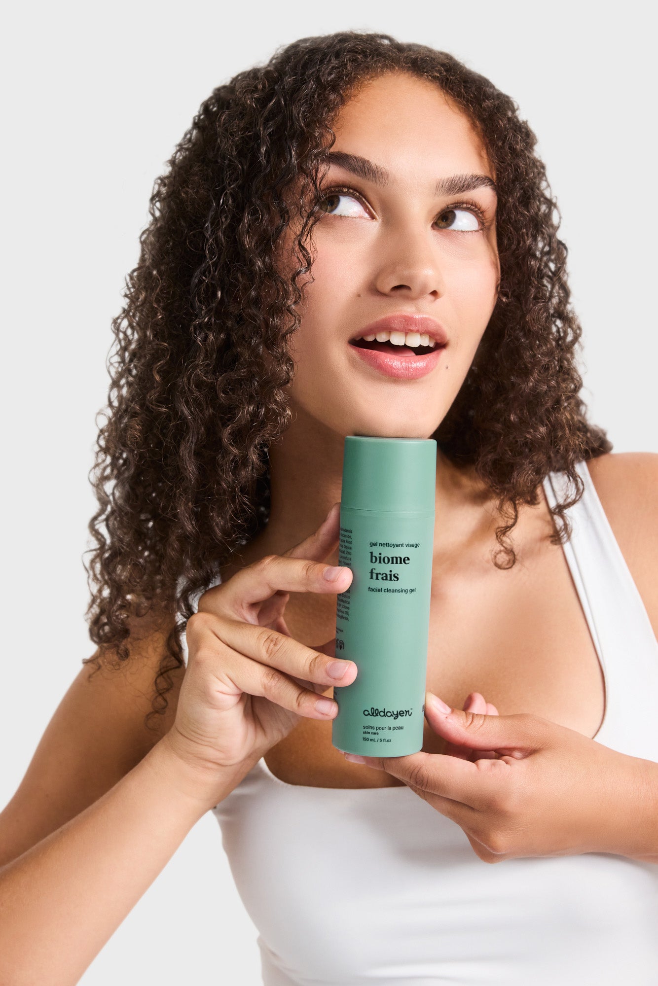 Image of teen girl with biome frais cleanser